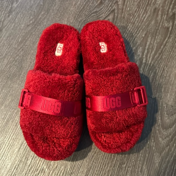 UGG Shoes - Red fluffita ugg